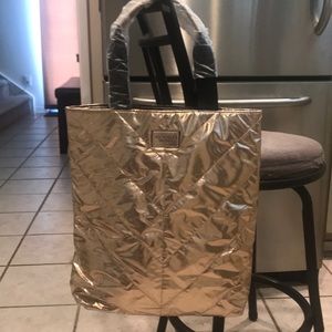 Victorias Secret Sparkly Rose Gold Bag NWT!!!
